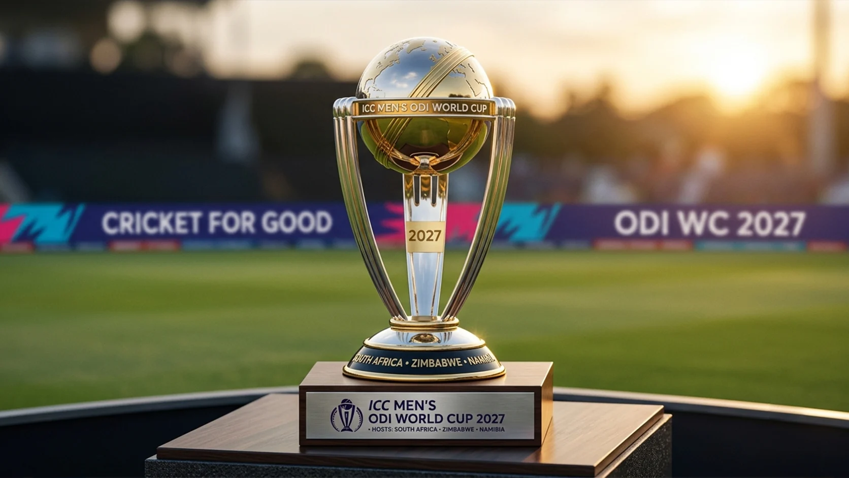 CC ODI World Cup 2027 new format trophy